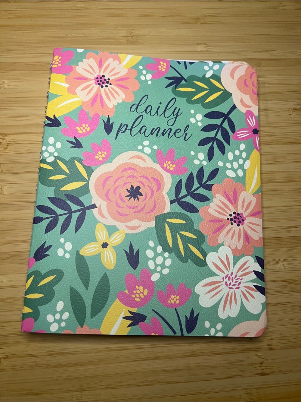 Floral Daily Planner Notebook